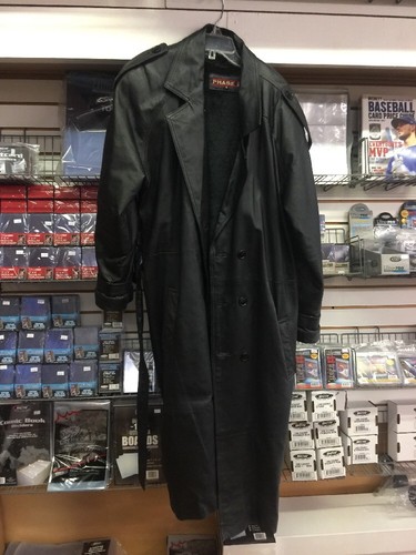 phase 2 leather trench coat